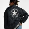 Mujer Converse Chaquetas Y Sudaderas | Chaqueta de béisbol acolchada