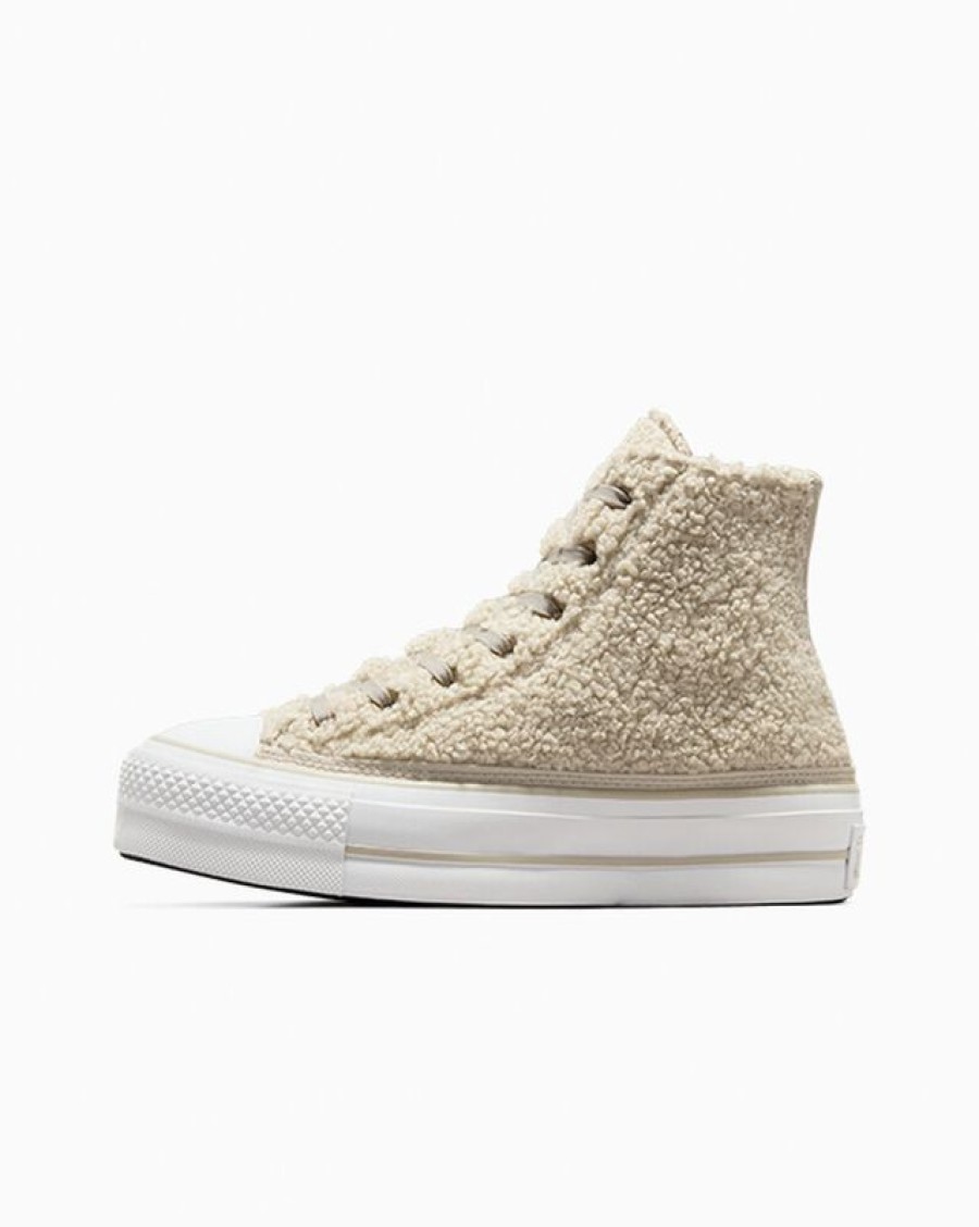 Mujer Converse Plataformas | Chuck Taylor All Star Lift Platform Sherpa