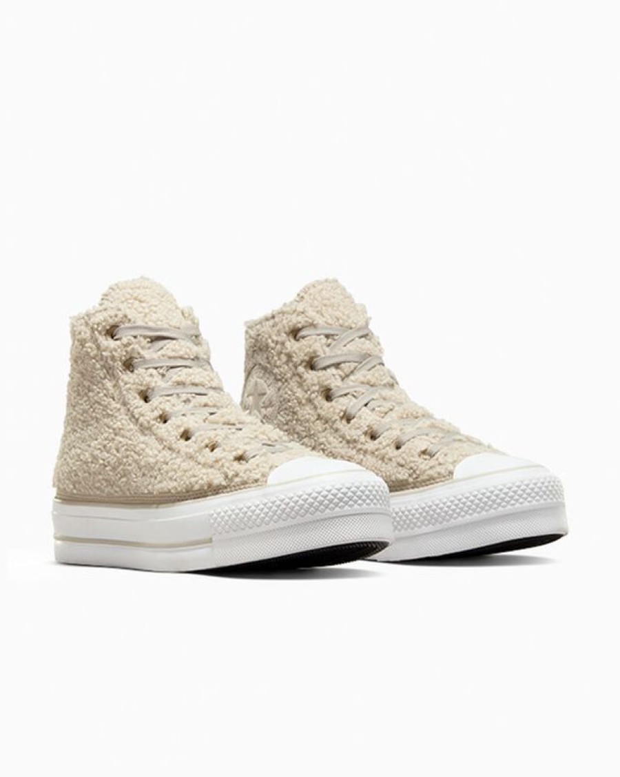 Mujer Converse Plataformas | Chuck Taylor All Star Lift Platform Sherpa