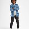 Ninos Converse Partes De Arriba Y Camisetas | Flannel Woven Top