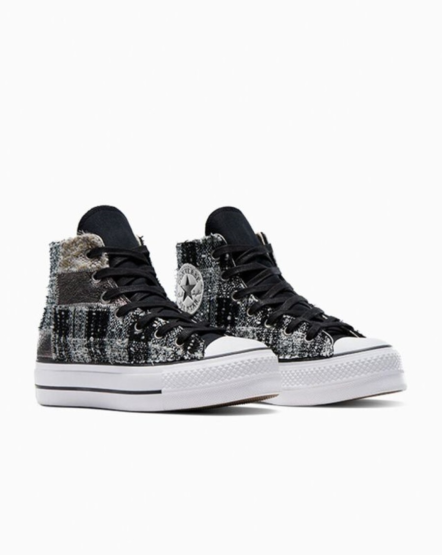 Mujer Converse Corte Alto | Chuck Taylor All Star Lift Platform Faux Leather & Tartan