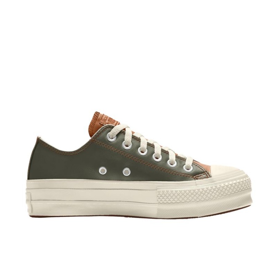 Mujer Converse Corte Bajo | Custom Chuck Taylor All Star Lift Platform Leather By You