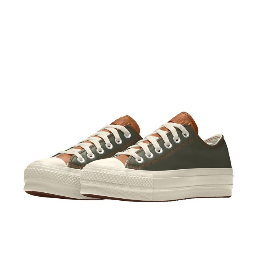 Mujer Converse Corte Bajo | Custom Chuck Taylor All Star Lift Platform Leather By You