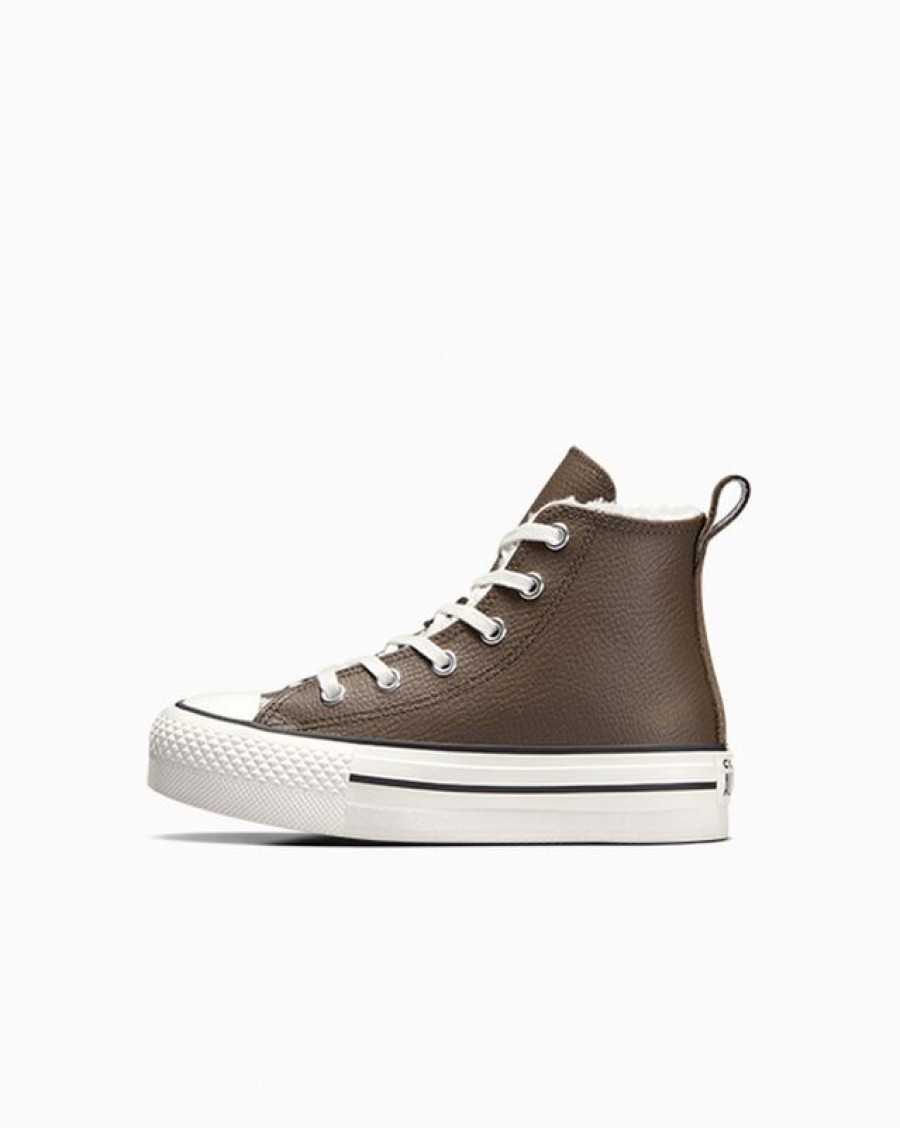 Ninos Converse Corte Alto | Chuck Taylor All Star Eva Lift Leather Sherpa