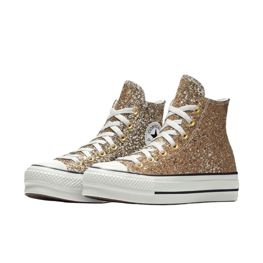 Hombre Converse Plataformas | Custom Chuck Taylor All Star Lift Platform Glitter By You