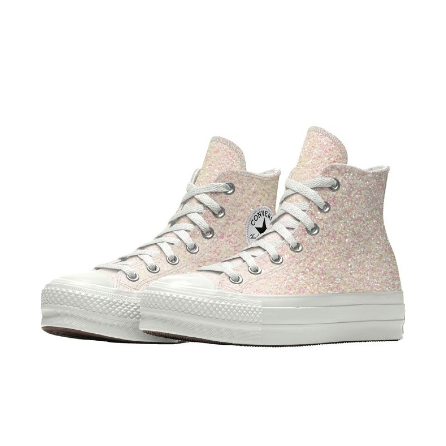 Mujer Converse Plataformas | Custom Chuck Taylor All Star Lift Platform Glitter By You