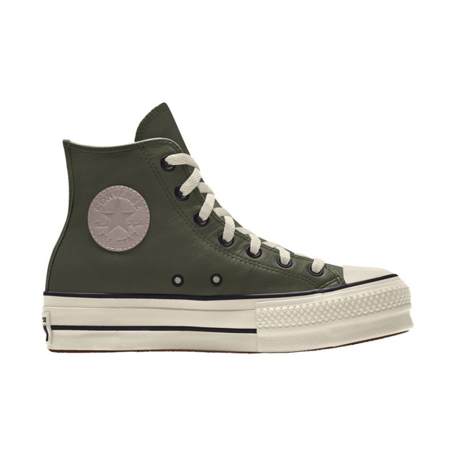 Mujer Converse Corte Alto | Custom Chuck Taylor All Star Lift Platform Leather By You