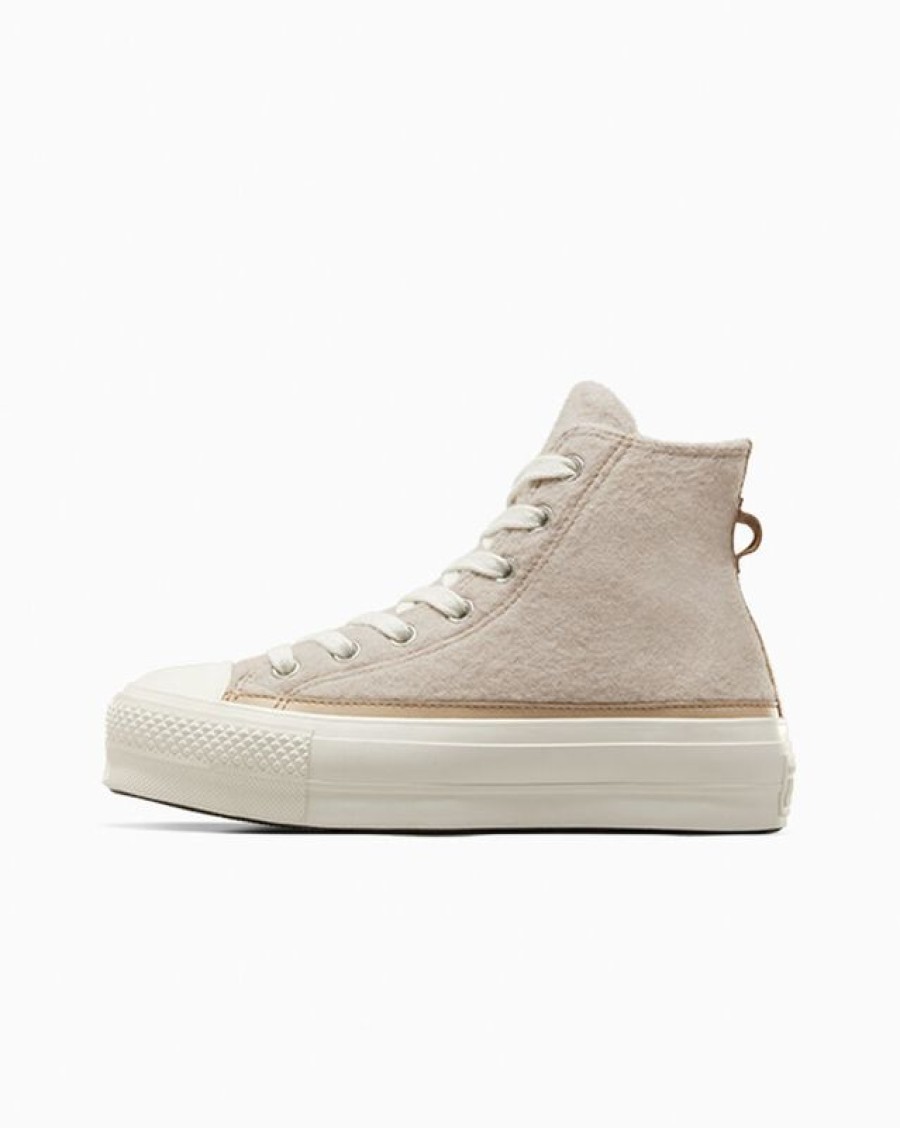 Mujer Converse Corte Alto | Chuck Taylor All Star Lift Platform Faux Mohair