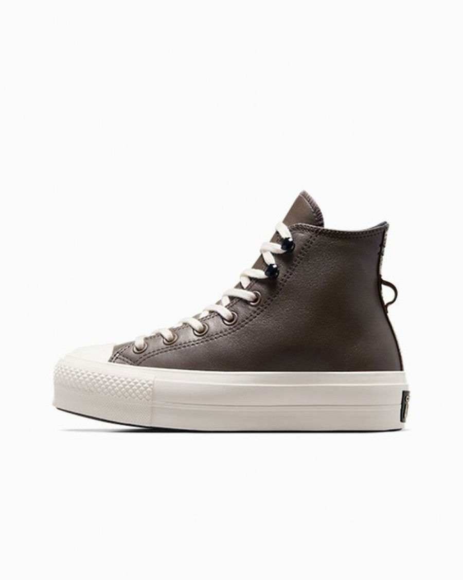 Mujer Converse Winter Shop | Chuck Taylor All Star Lift Platform Fleece-Lined Leather