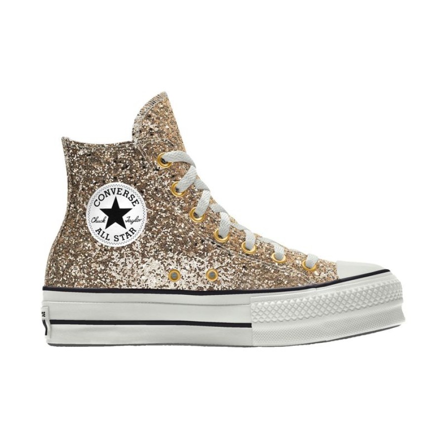 Mujer Converse Personalizar | Custom Chuck Taylor All Star Lift Platform Glitter By You