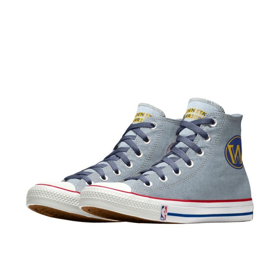 Mujer Converse Modelos Anchos | Custom Chuck Taylor All Star NBA By You - Gold State Warriors