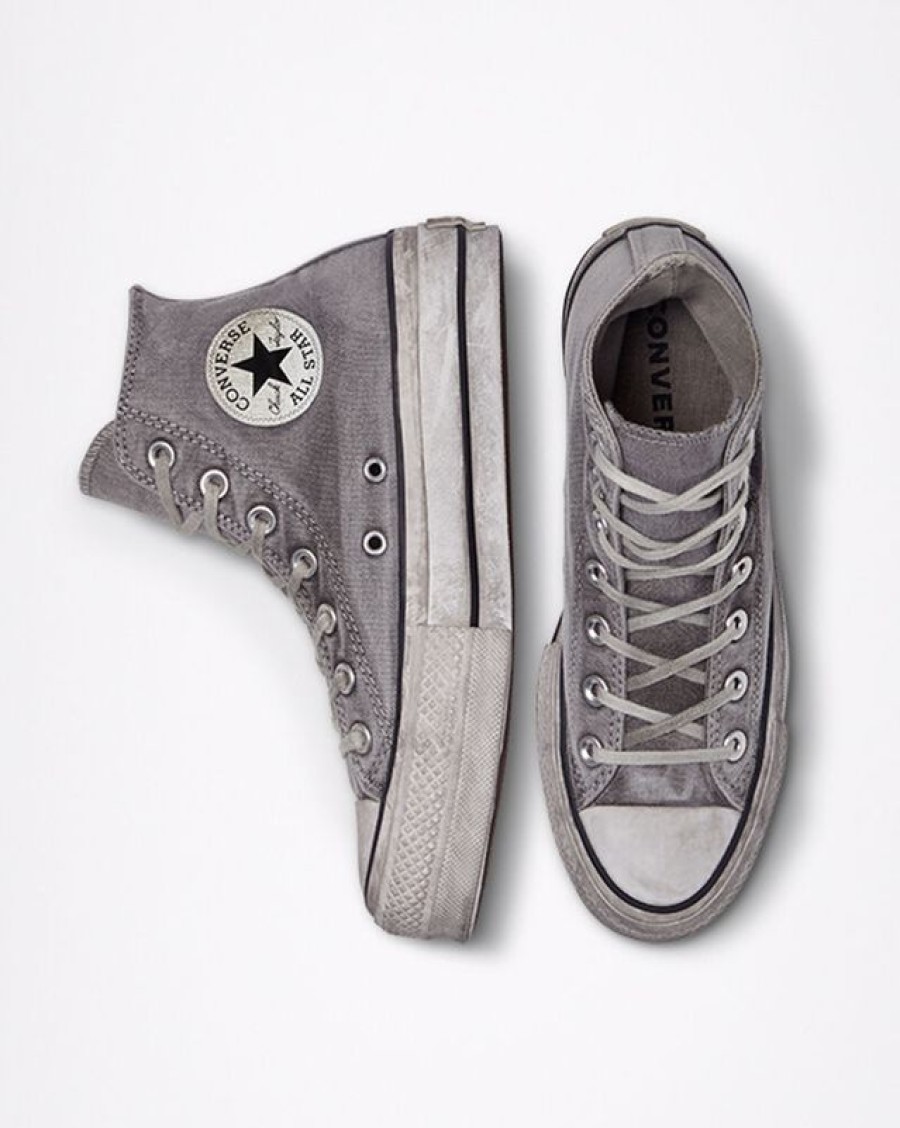 Hombre Converse Plataformas | Chuck Taylor All Star Platform Smoked Canvas