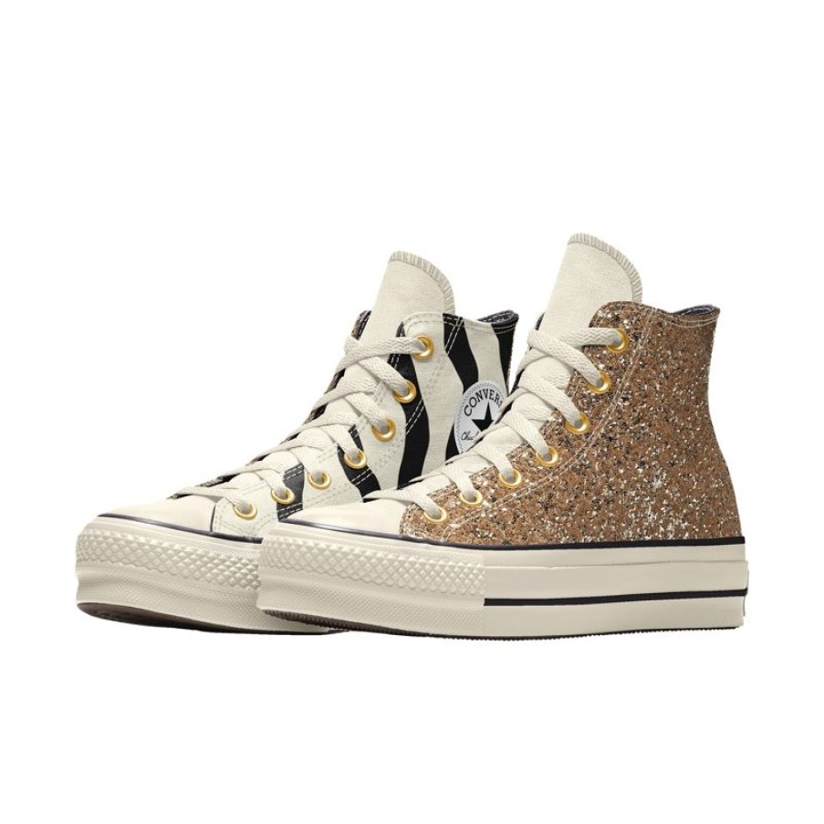 Mujer Converse Chuck Cl Sicas | Custom Chuck Taylor All Star Lift Platform Glitter By You