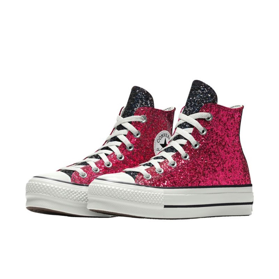 Mujer Converse Plataformas | Custom Chuck Taylor All Star Lift Platform Glitter By You